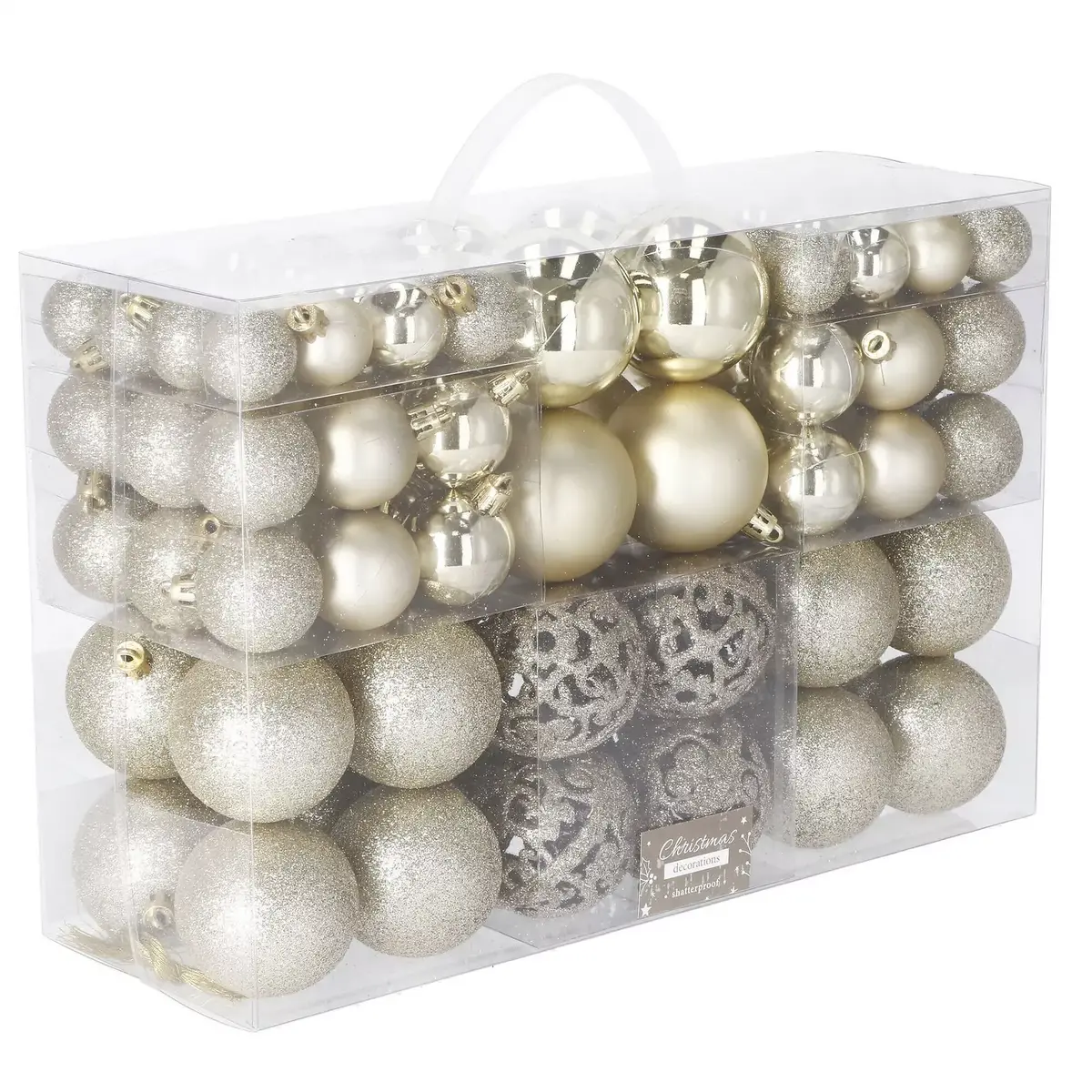 Springos Christmas balls CA0132 — 100 gab., 6/4/3 cm Photo 2