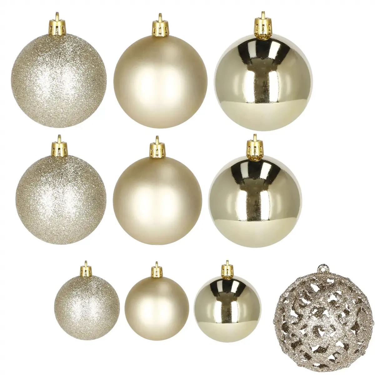 Springos Christmas balls CA0132 — 100 gab., 6/4/3 cm Photo 7