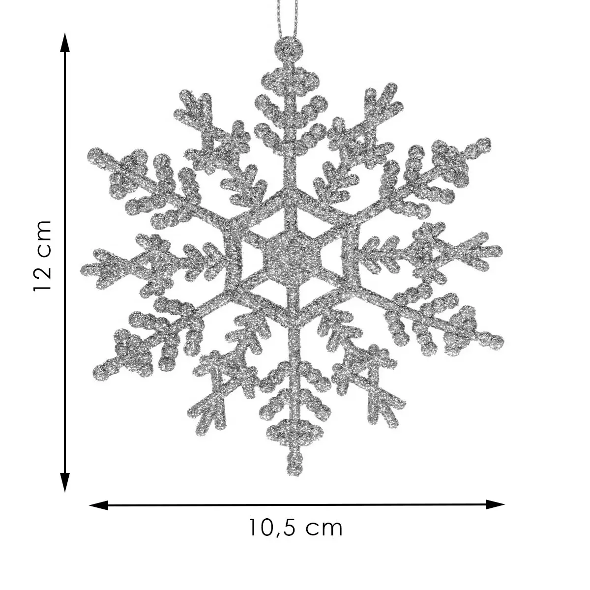 Springos CA0755 Hanging Snowflake Decorations - Set of 3 Photo 8