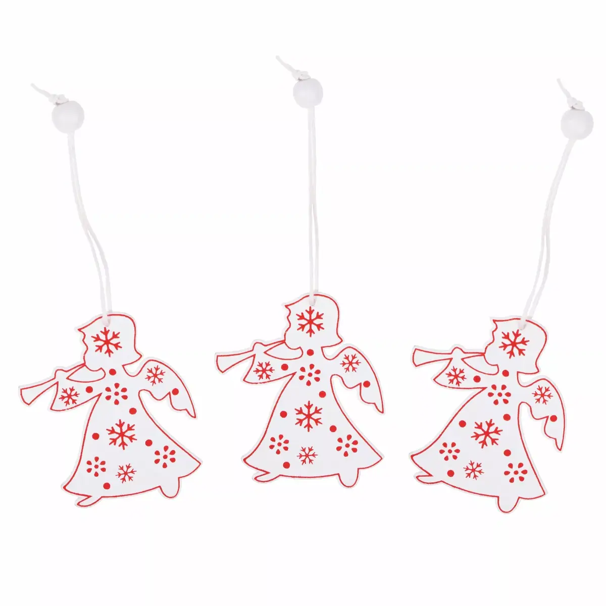 Springos CA0655 Wooden Ornament 3-Piece Set Photo 5