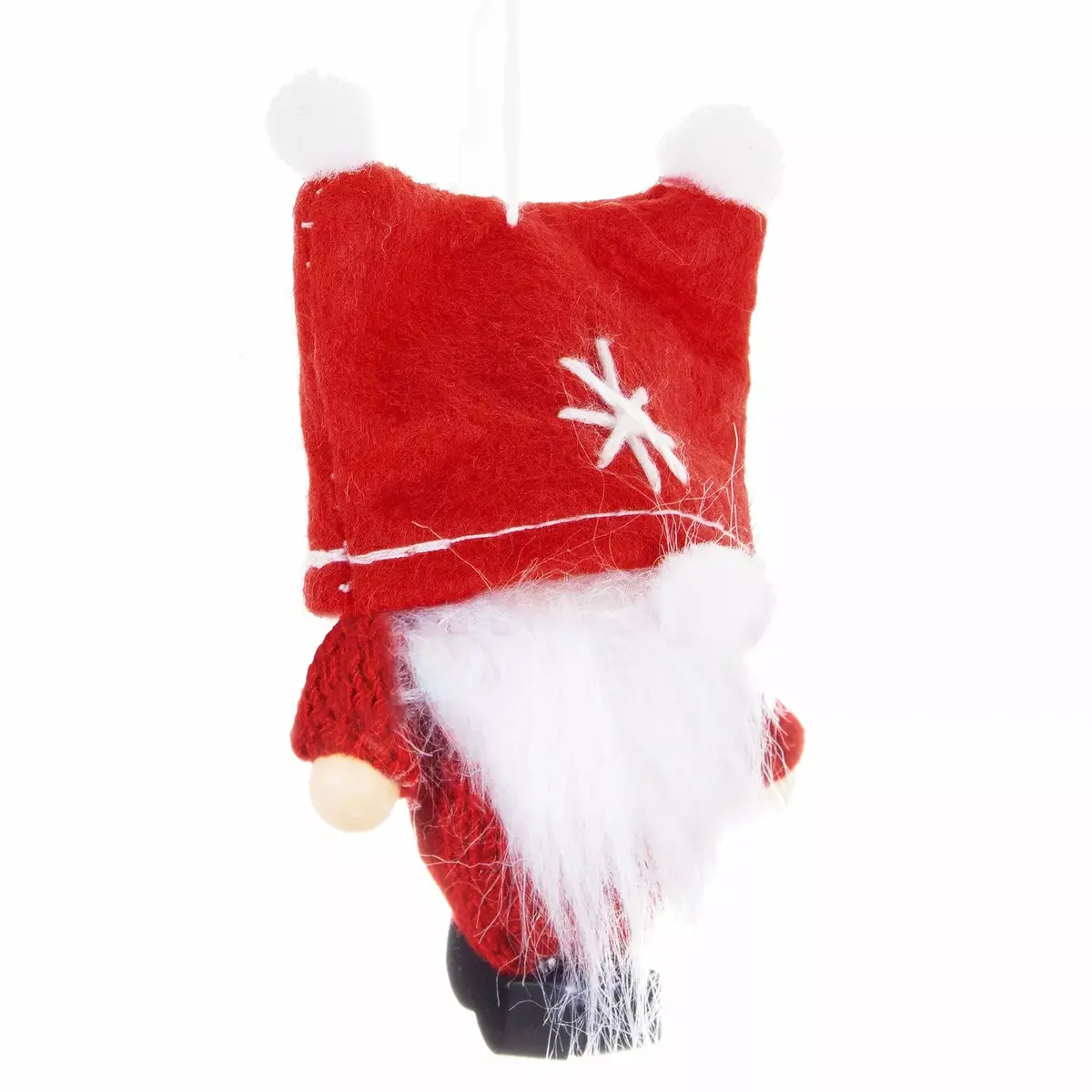Springos CA0626 Glass Christmas Ornament Red Gnome Photo 5