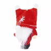 Springos CA0626 Glass Christmas Ornament Red Gnome Photo 6