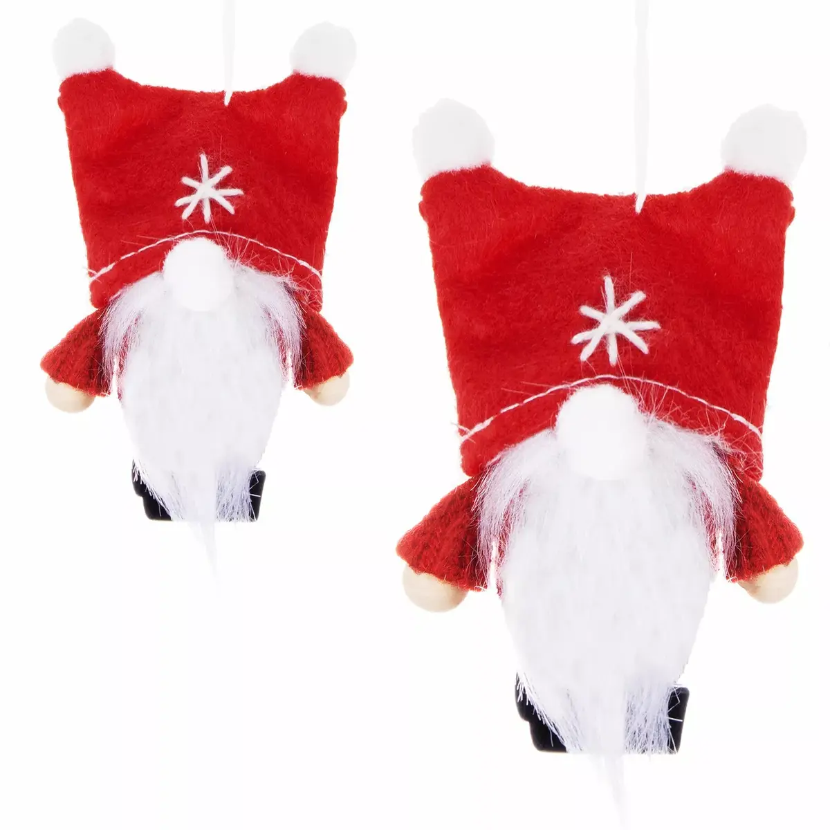 Springos CA0626 Glass Christmas Ornament Red Gnome Photo 7