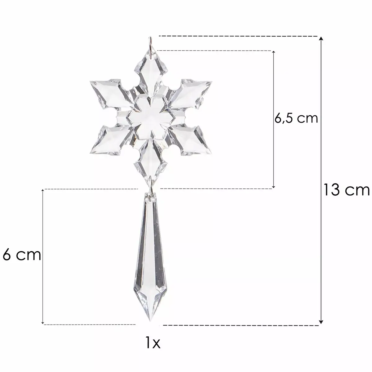 Springos CA0077 Crystal Icicle Ornaments 13 cm Photo 4
