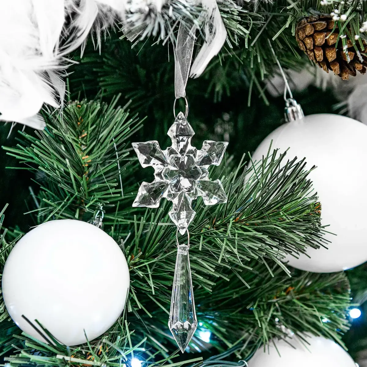 Springos CA0077 Crystal Icicle Ornaments 13 cm Photo 6