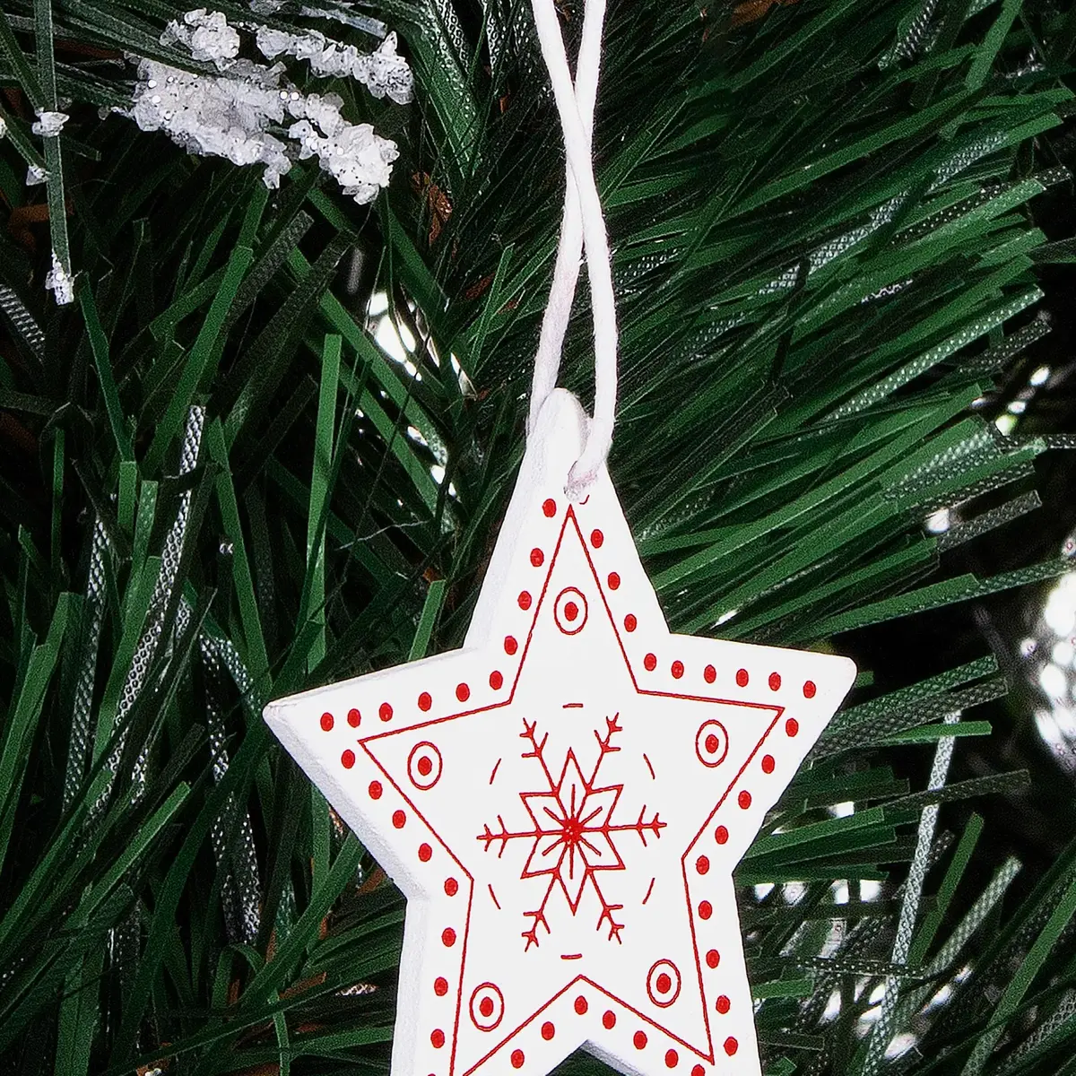 Springos CA0658 Wooden Christmas Stars 5 cm Photo 5