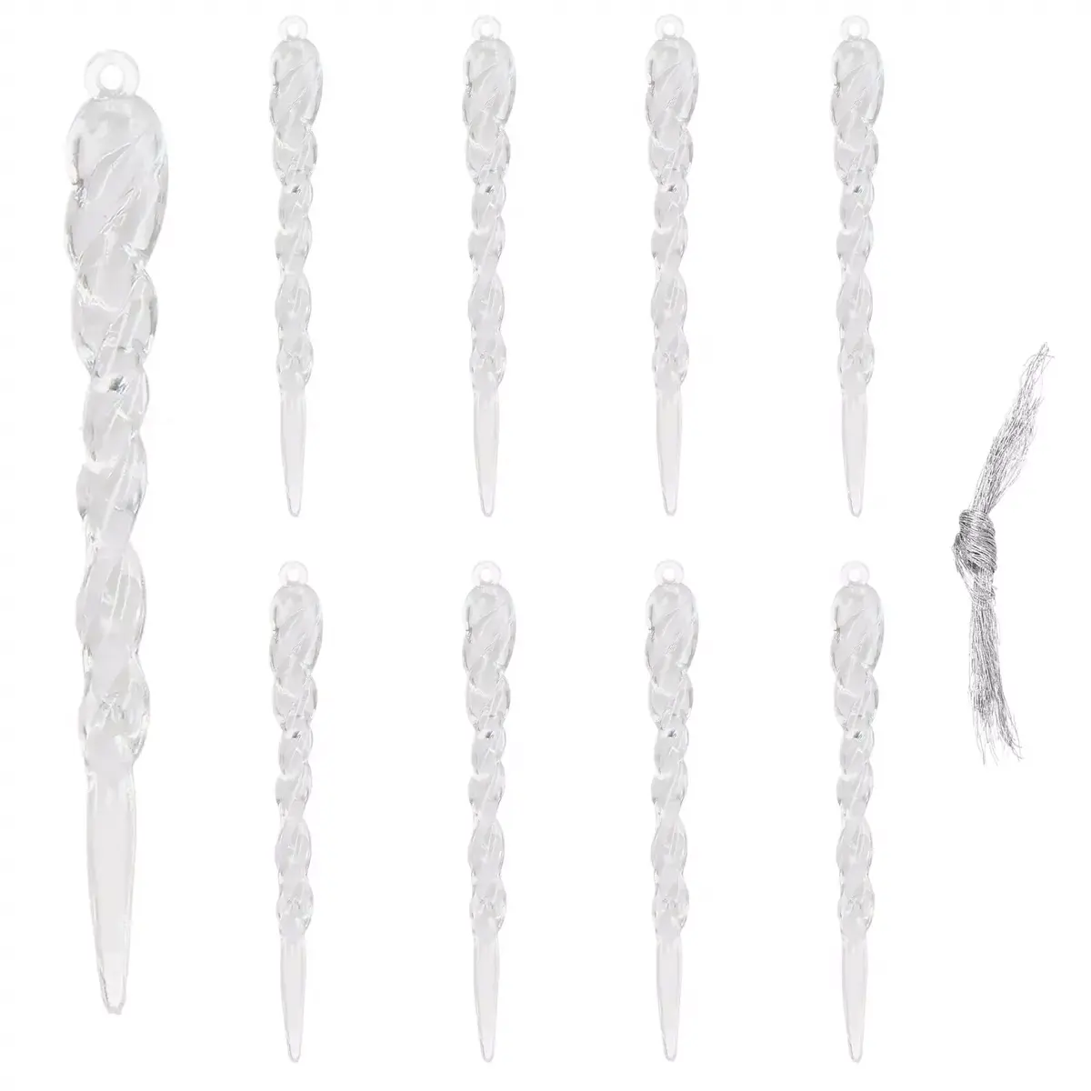 Springos CA0747 Hanging Christmas Icicles, 9 Pieces Photo 7