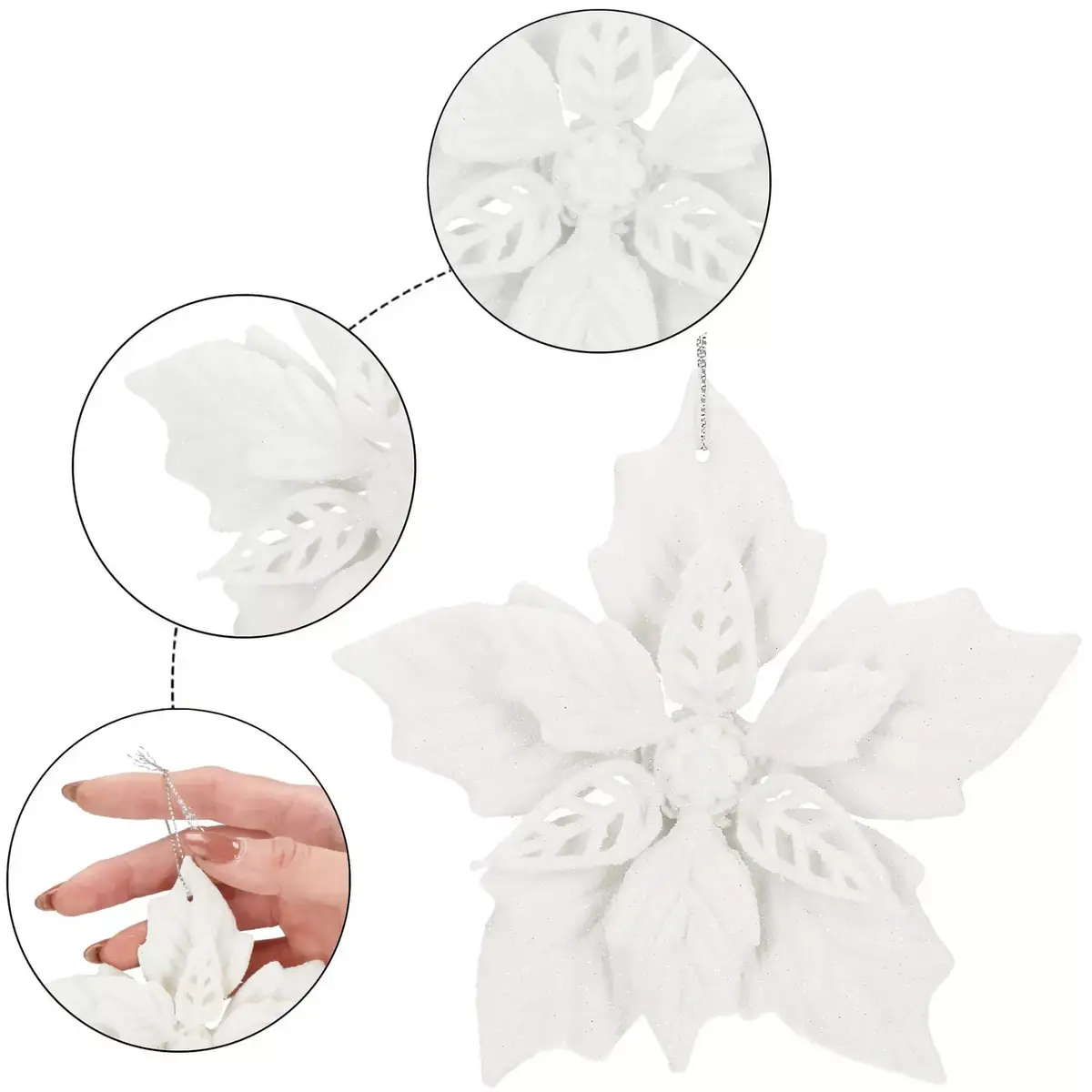 Christmas tree ornament Springos CA0776 12 cm Photo 6