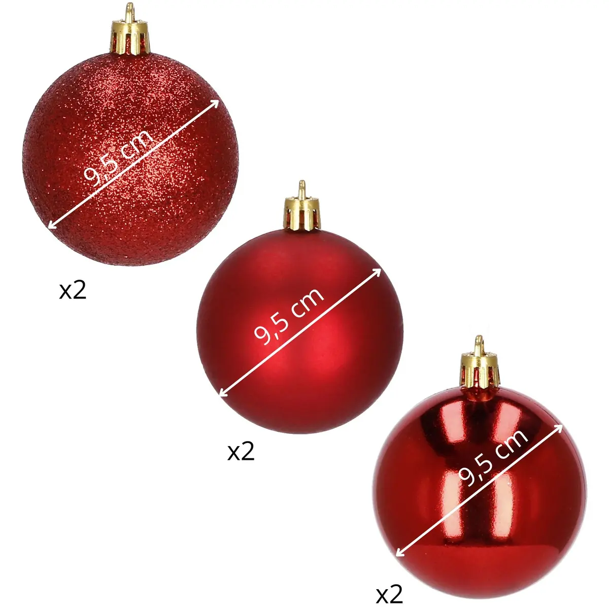 Springos CA009 Christmas Tree Baubles Set Photo 11
