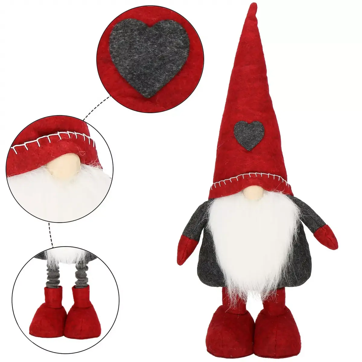 Ziemassvētku rotājums Springos CA0895 elfs 66 cm Photo 6