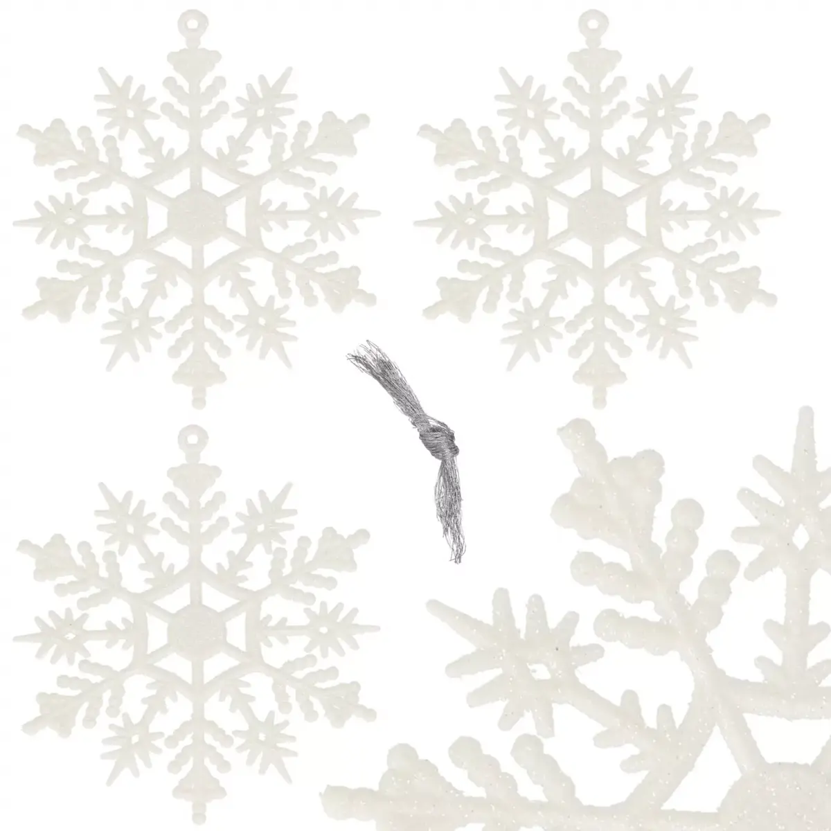 Springos CA0775 Christmas Snowflake Ornaments Set Photo 4