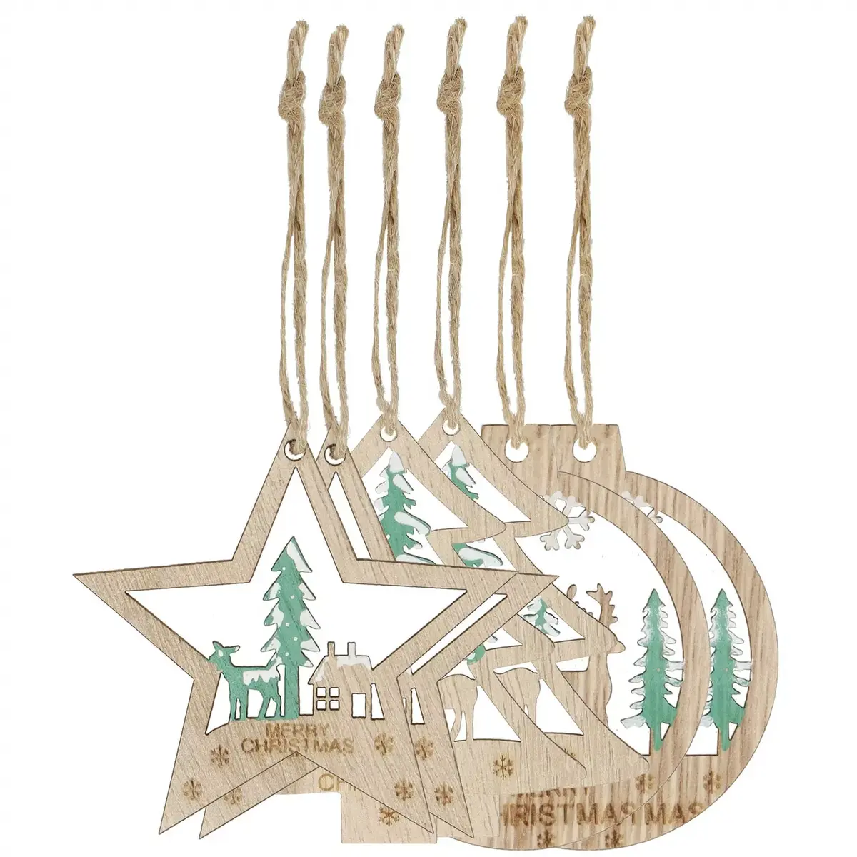 Springos CA1091 Wooden Decorative Ornament Photo 4
