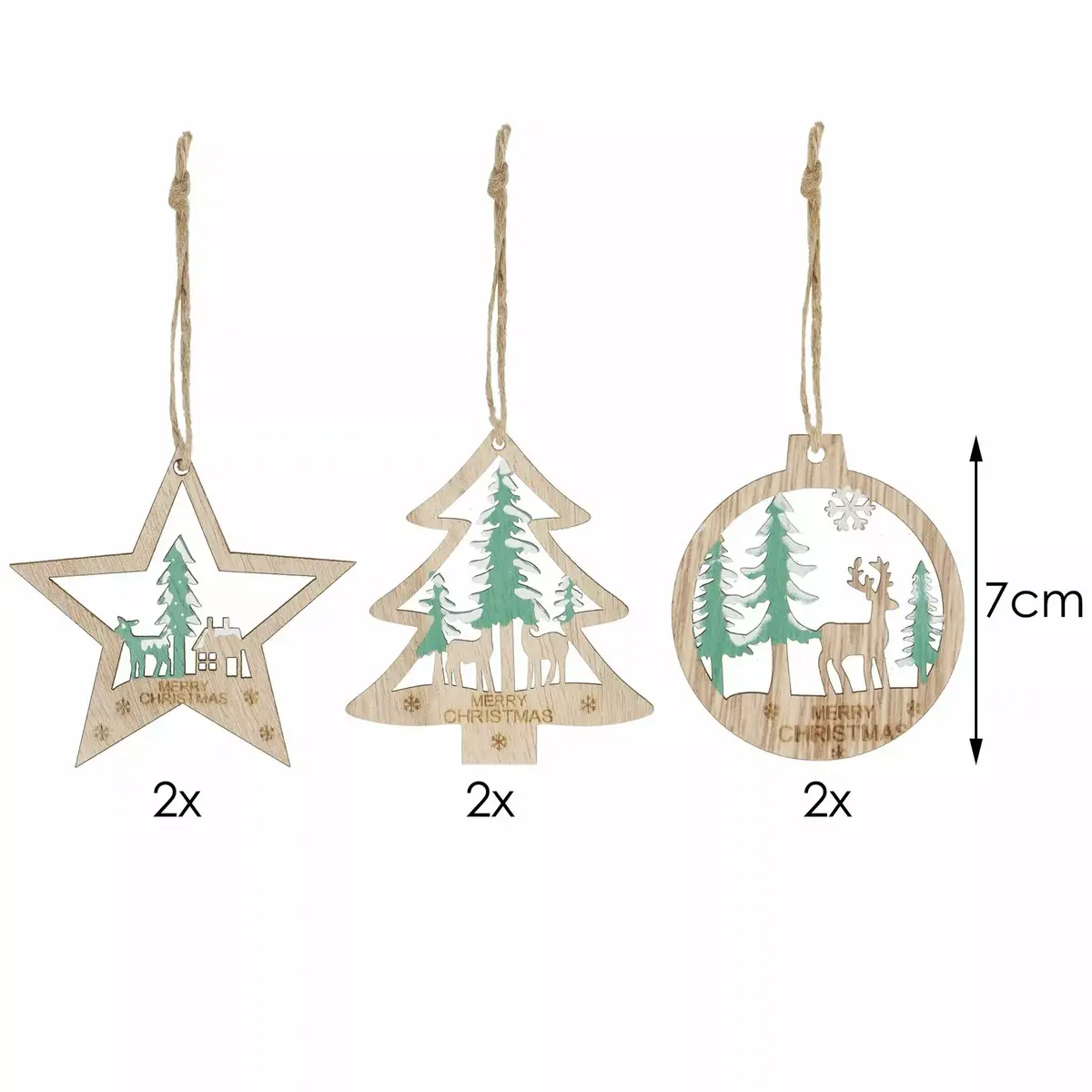 Springos CA1091 Wooden Decorative Ornament Photo 6