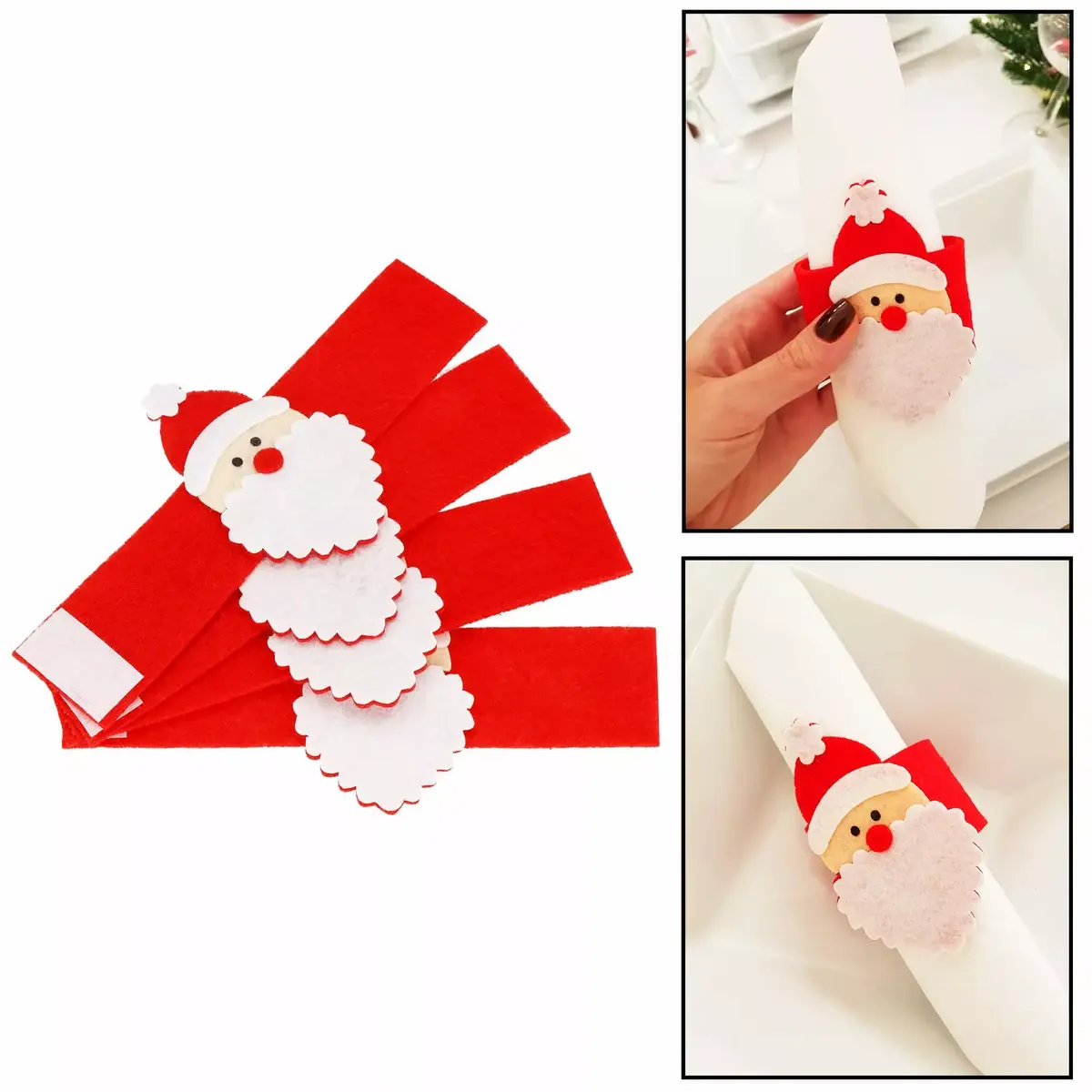 Springos CA1085 Metal Napkin Rings Set of 4 Photo 6