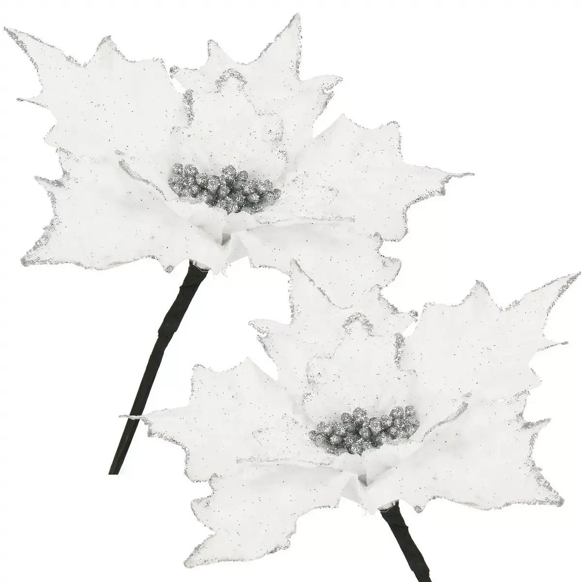 Ziemassvētku rotājums Springos Puansetija 26 cm Photo 7