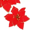 Новогоднее украшение Springos CA0732 Пуансеттия Photo 7