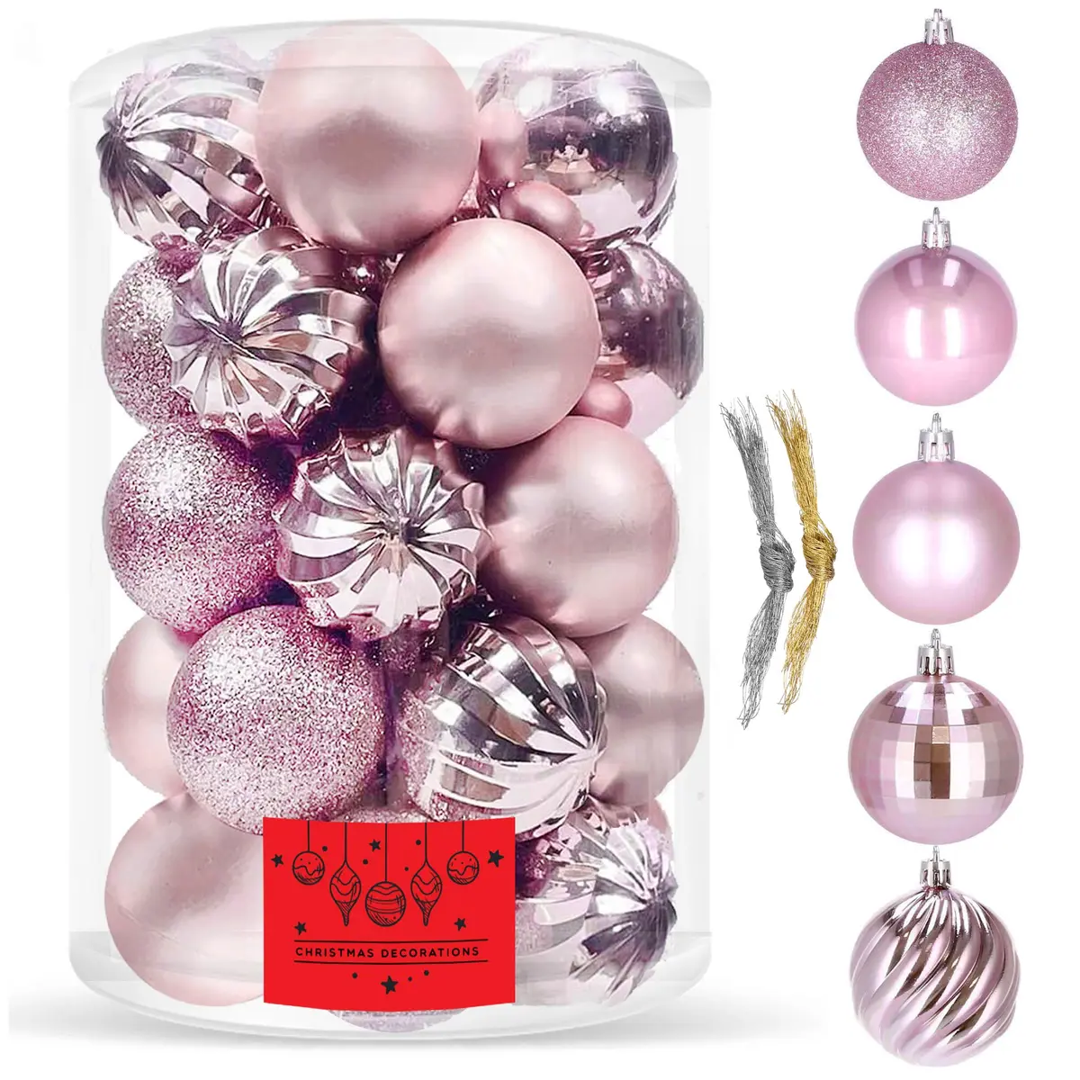 Springos CA0137 Christmas Baubles Set 20 pcs Photo 10