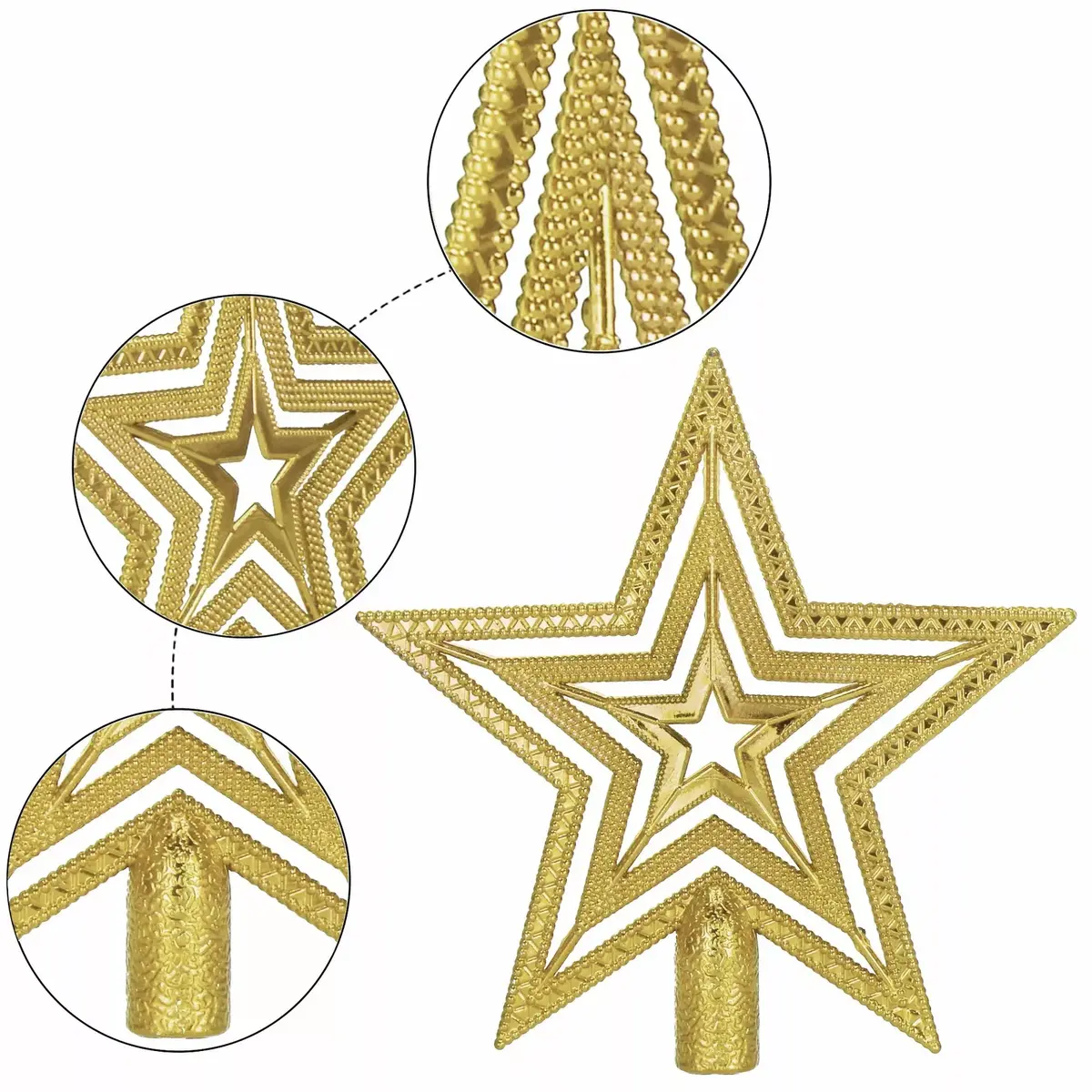 Springos CA0787 Christmas Star Decoration 14.5 cm Photo 4