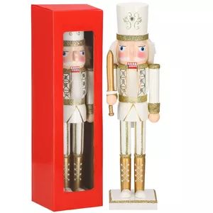 Декоративная новогодняя фигурка Щелкунчик Springos CA0816, 38 см