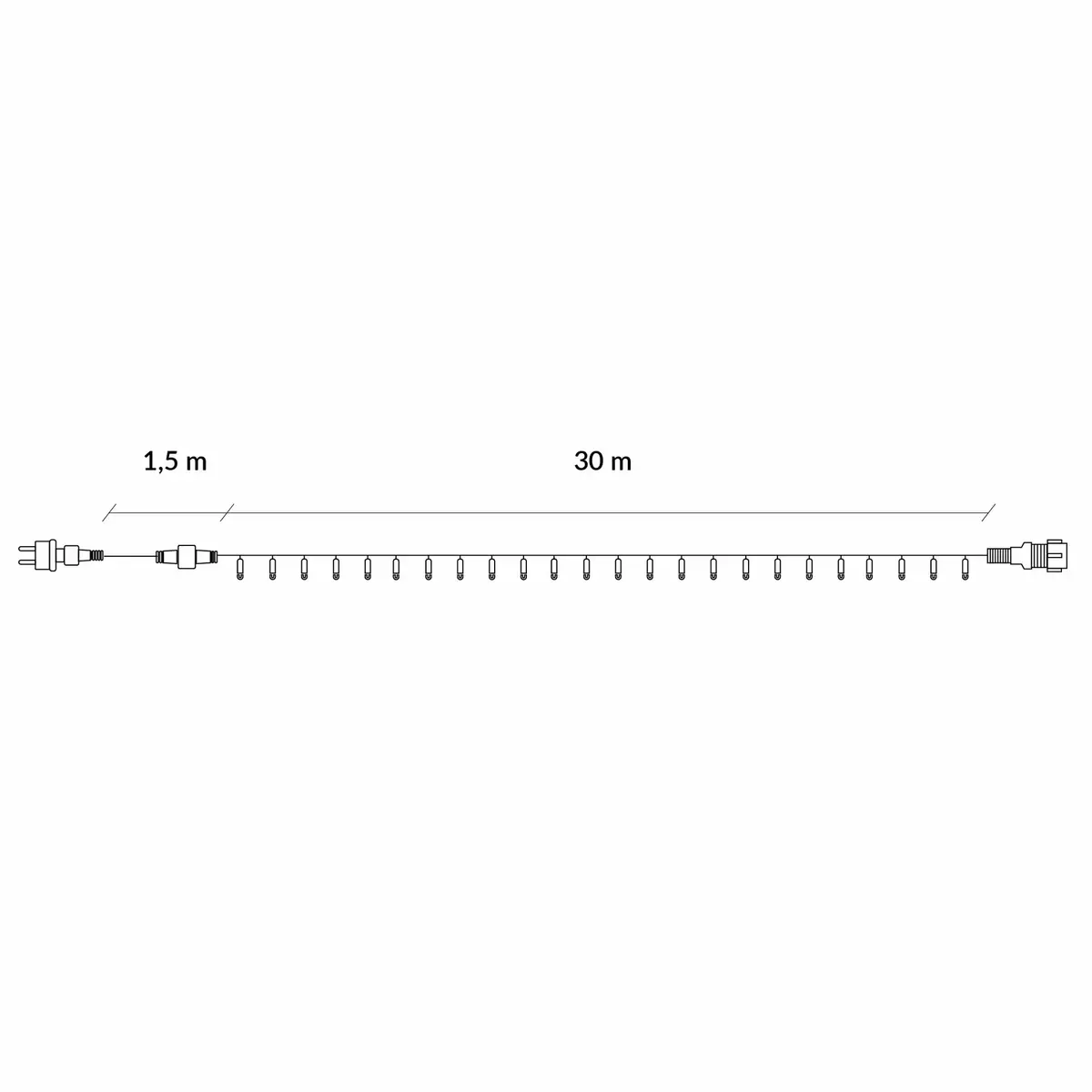 String lights Springos CL0526 — 500 LED Photo 5