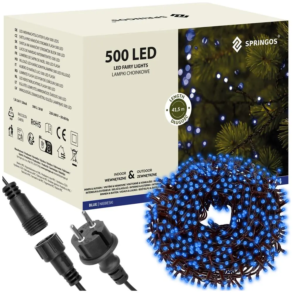 Virtenes Ziemassvētku gaismas Springos CL0527 500