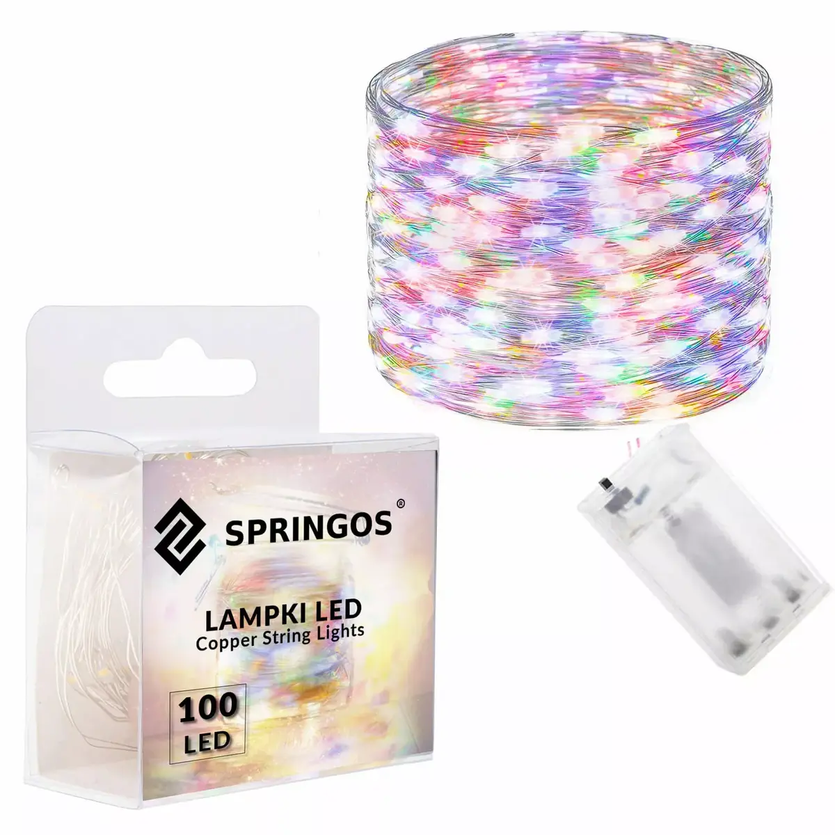 Springos CL0021 LED bateriju lampa — 100 LED Photo 7