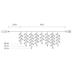 String lights Springos CL0301 — decorative Christmas LED garland, 300 LEDs