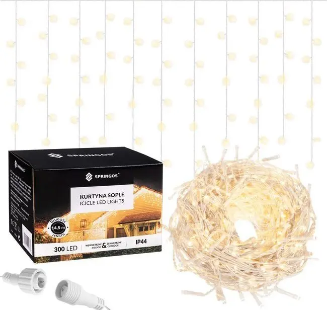 Springos CL0301 dekoratīvā virtene 300 LED Photo 20
