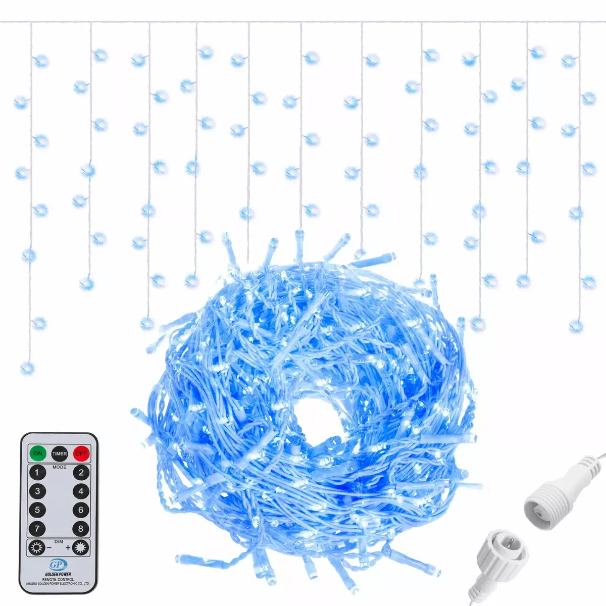 LED aizkars Springos CL0306 — 300 LED, tālvadība Photo 10
