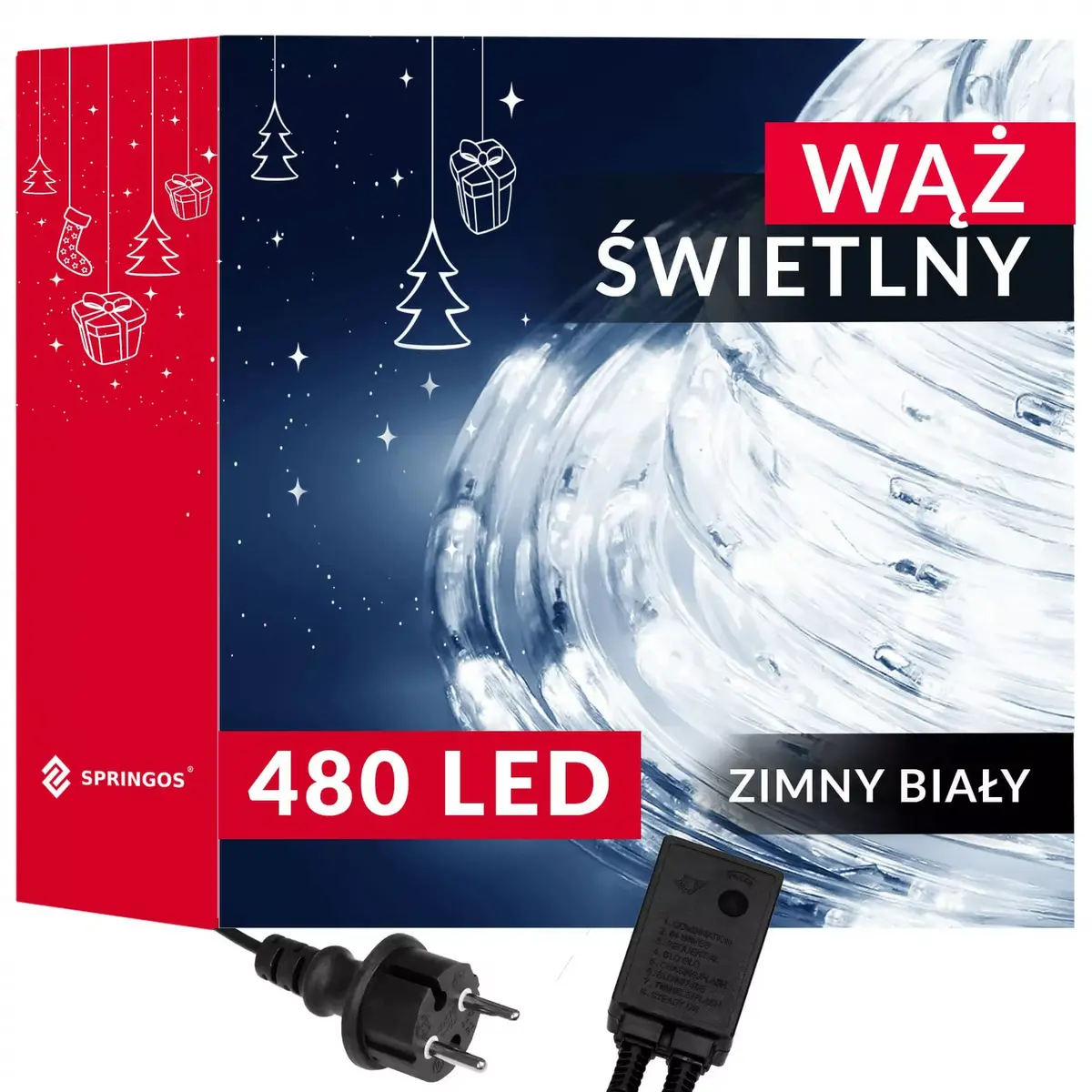 Gaismas šļūtenis Springos CL1205 — 480 LED Photo 10