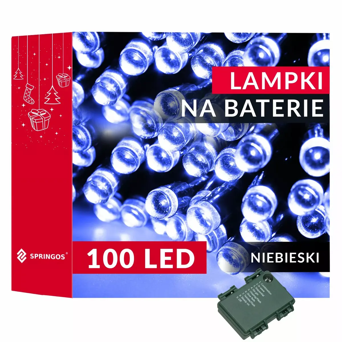 Springos CL4033 battery LED lights — 3 modes, 200 lm Photo 6