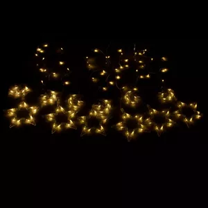 Dekoratīvais LED aizkars Springos CL4013 — 138 LED logiem un sienām