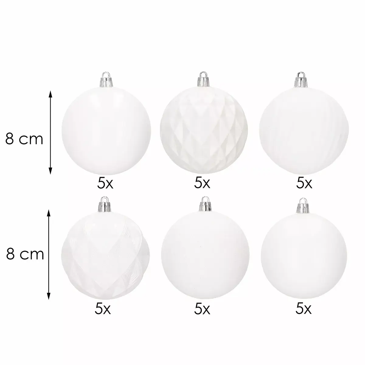 Springos CA0878 Christmas Ornament Set 30 pcs Photo 5