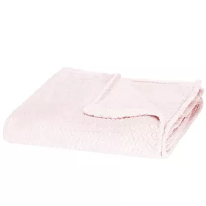 Springos HA7117 Reversible Bedspread Blanket Powder Pink
