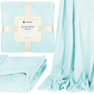 Blanket Springos HA7156 — 200 x 220 cm, cozy throw for bed or sofa