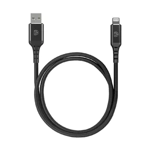 Nylon uzlādes kabelis Lightning uz USB-A 1m DEQSTER Apple MFI sertificēts