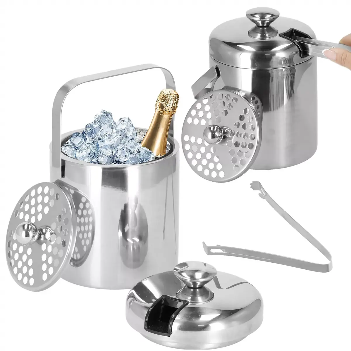 Ice bucket Springos KI0116 stainless steel Photo 3