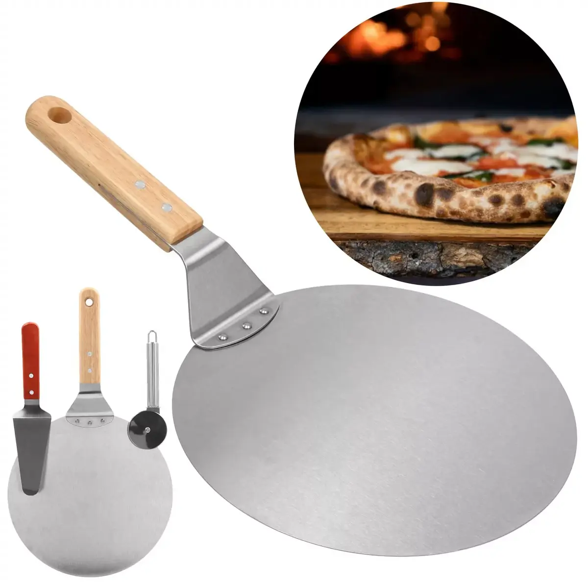 Pizza set Springos KI0061 — 30 cm pan Photo 2