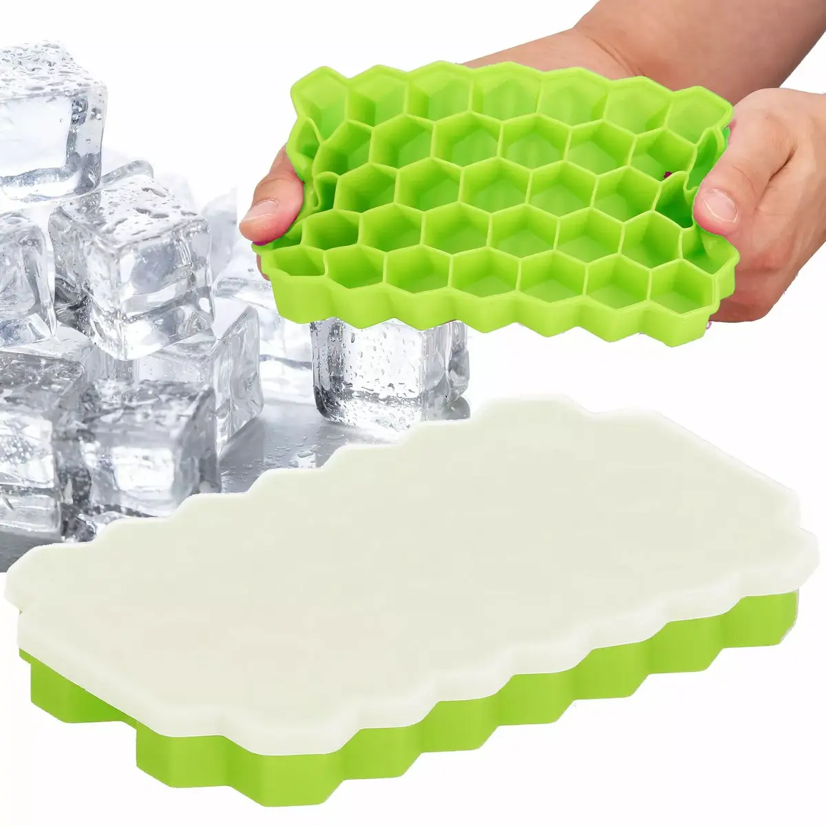 Ice mold Springos KI0042 silicone ice tray Photo 2