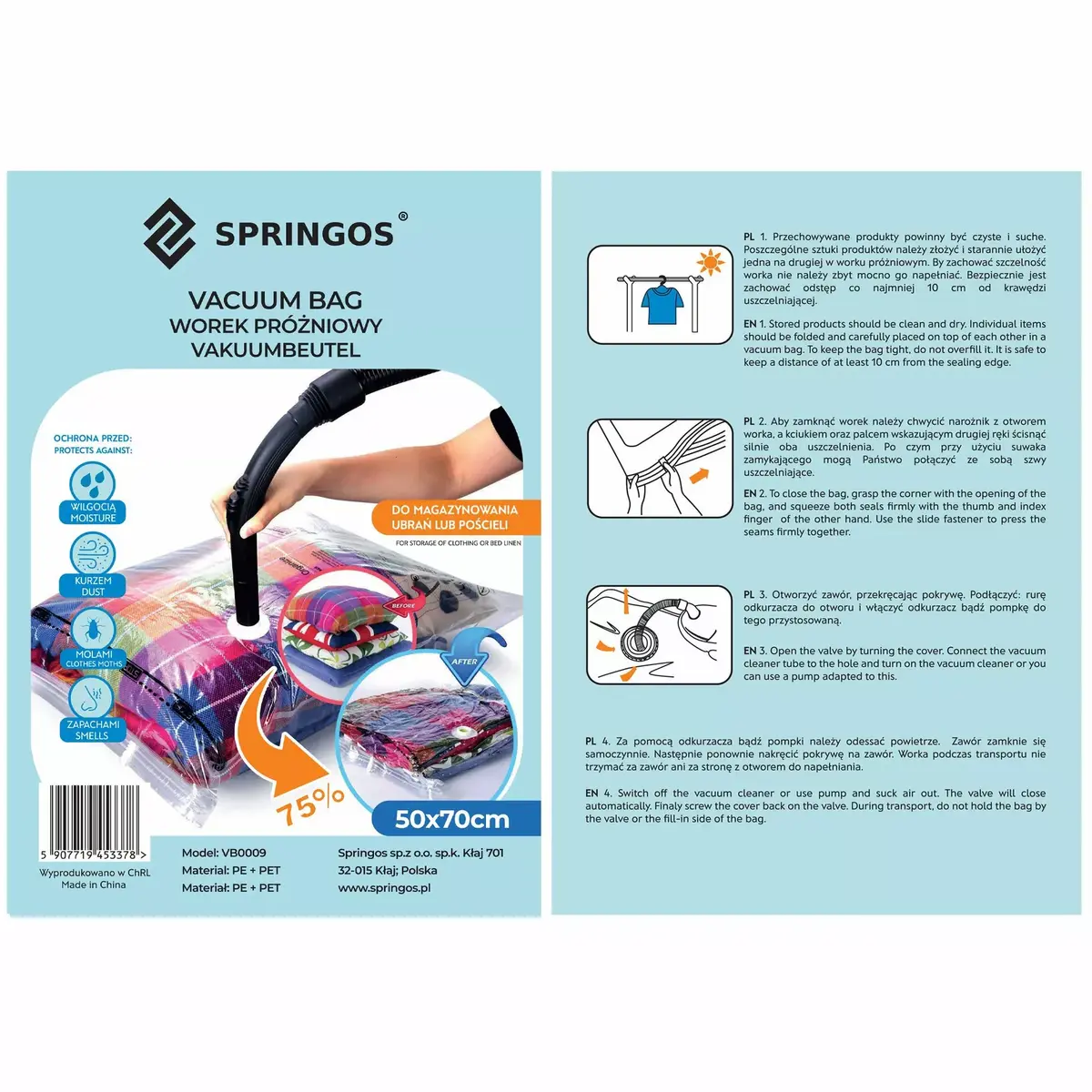 Vakuuma maisiņš Springos VB0009 50×70 cm Photo 5