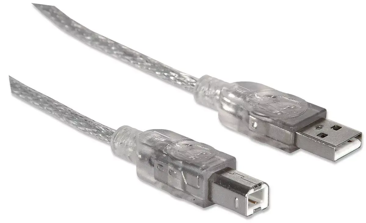 USB-A к USB-B кабель Manhattan USB2AA2M Photo 2
