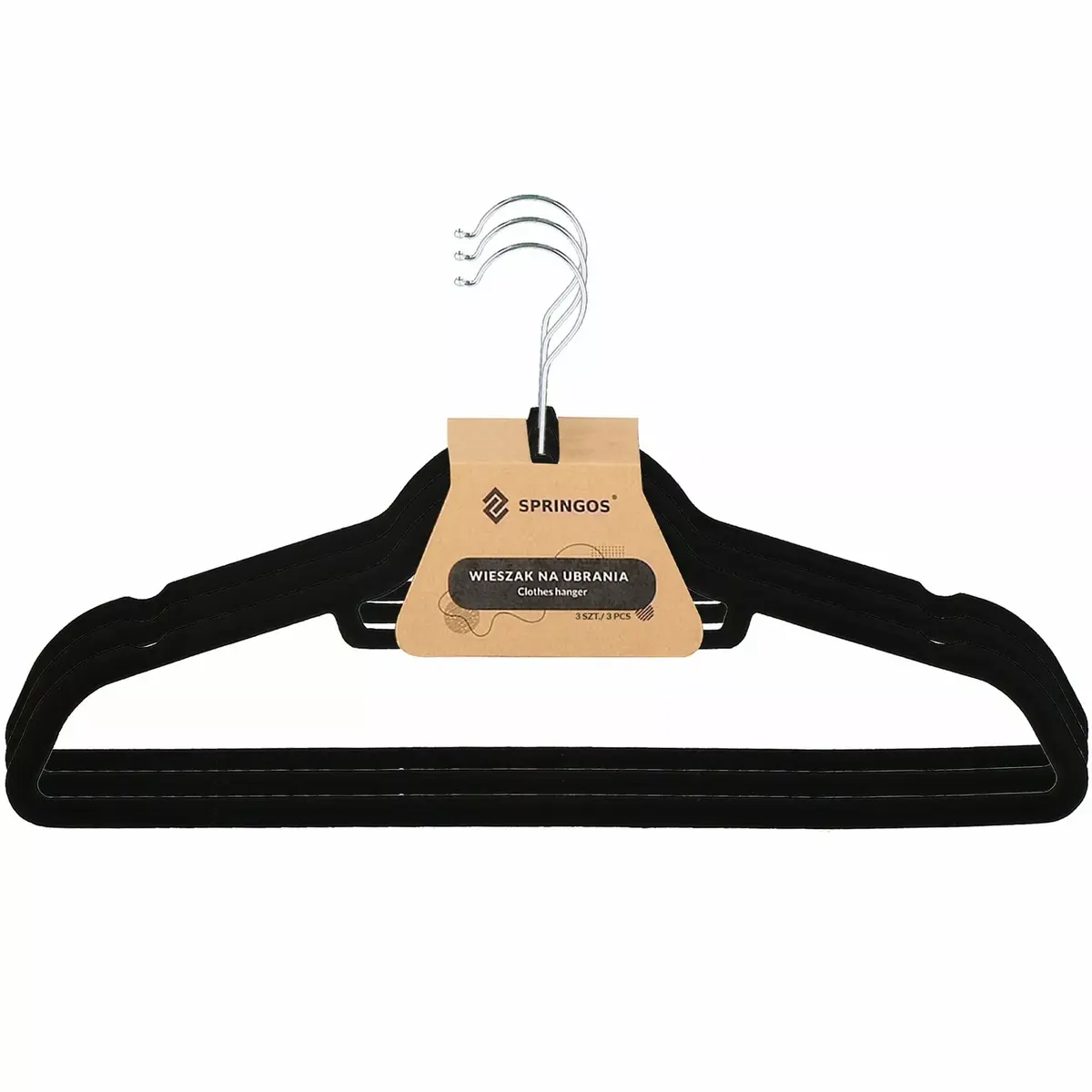Wooden clothes hanger Springos HG0041 Photo 10