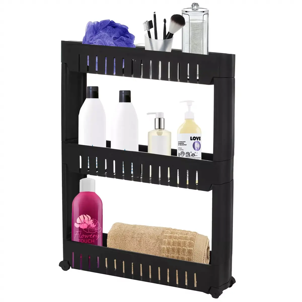 Springos HA1016 Rolling Storage Cart with 3 Shelves Photo 8