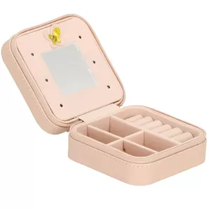 Rotaslietu organizators Springos HA1028 kompakta kaste 10×10×5 cm, uzglabāšanas kaste gredzeniem un auskariem