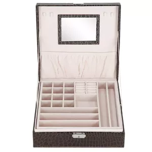 Jewelry organizer Springos HA1074 storage box, dimensions 26.5×26.5×8.5 cm