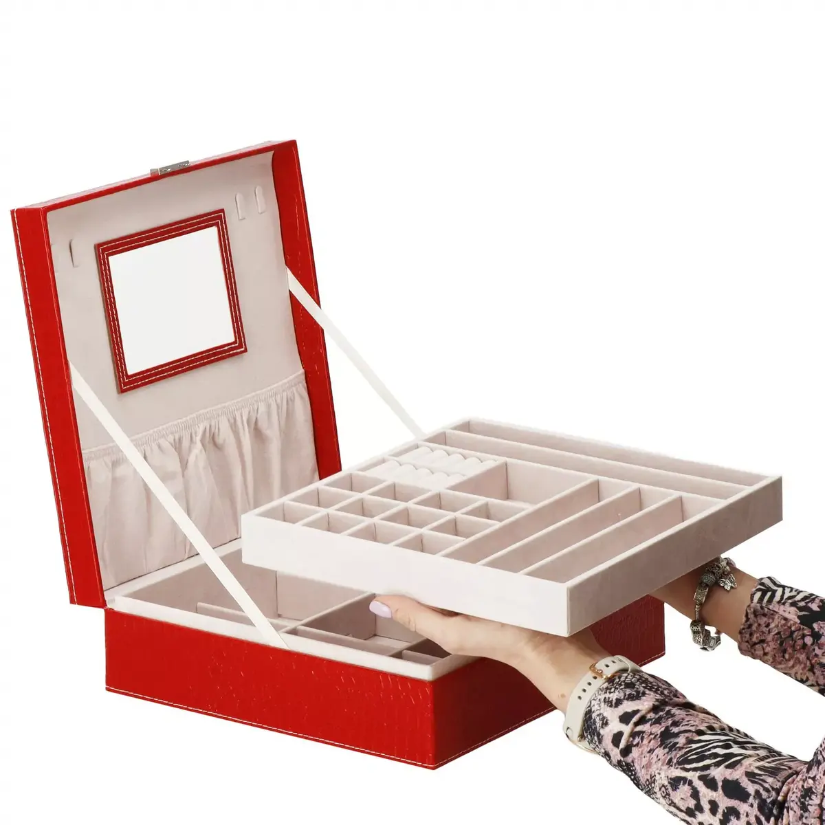 Jewelry organizer Springos HA1027 26.5x26.5x8.5 cm Photo 2
