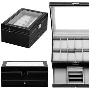 Watch casket Springos HA1063 wood design for 1 watch
