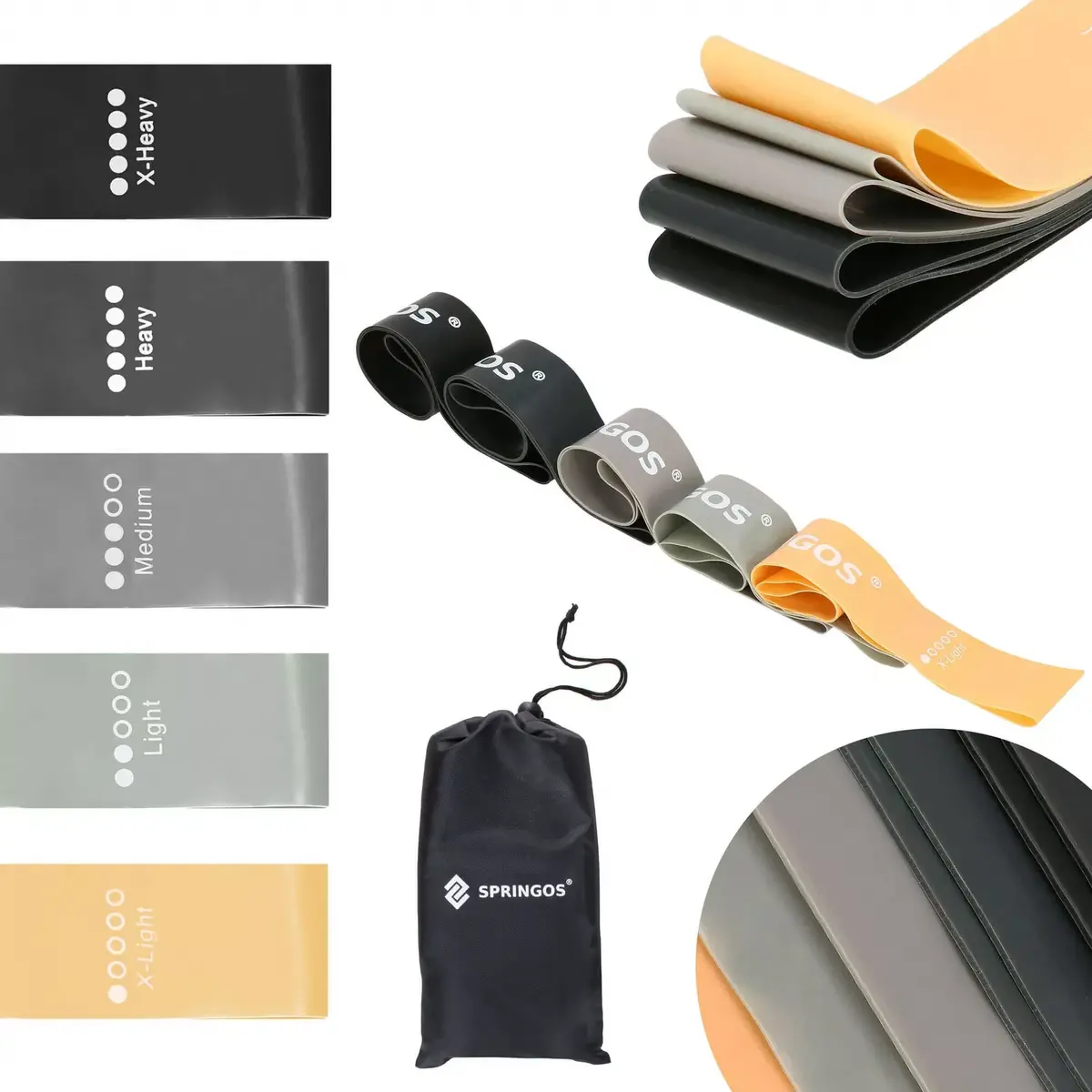 Resistance bands set Springos FA0132 Photo 8