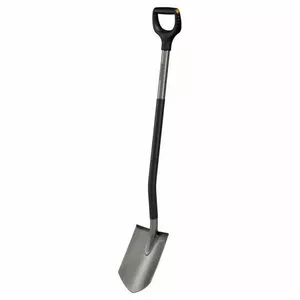 Lopata Fiskars 1067511 ergonomiska dizaina pelēkā krāsā