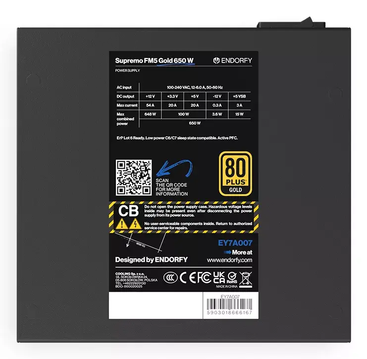 ENDORFY Supremo FM5 650 W ATX barošanas bloks Photo 6